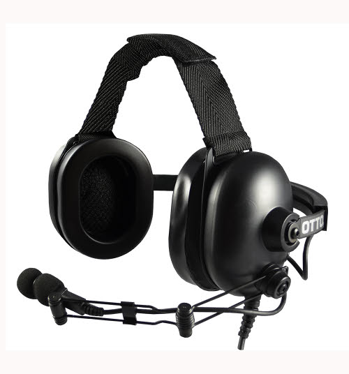 OTTO V4-10591 Behind-the-Head Heavy Duty Headset For Harris